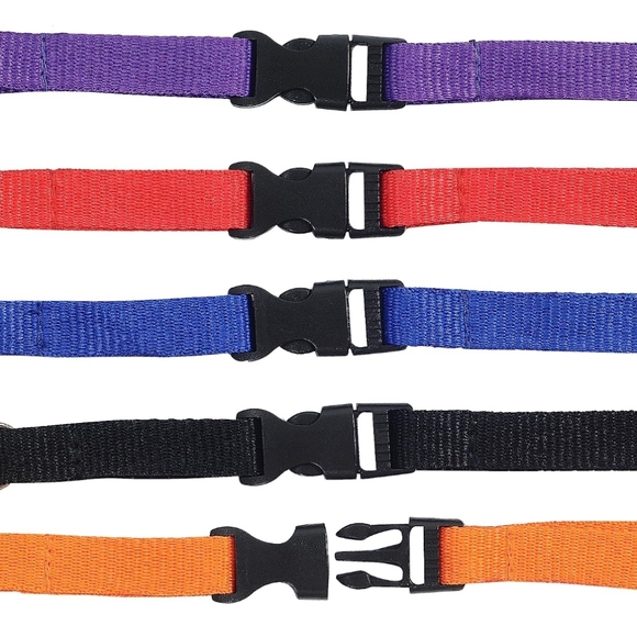 ❤️‍🔥$4~ NEW! x5 22" Polyester Neck Lanyards With J-Hooks & Buckles - Picture 3 of 8